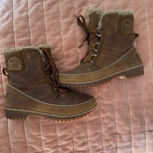 Sorel brown Tivoli II suede winter boots